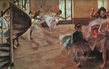Edgar Degas Painting - El ensayo del bailarín del ballet Impresionismo Edgar Degas